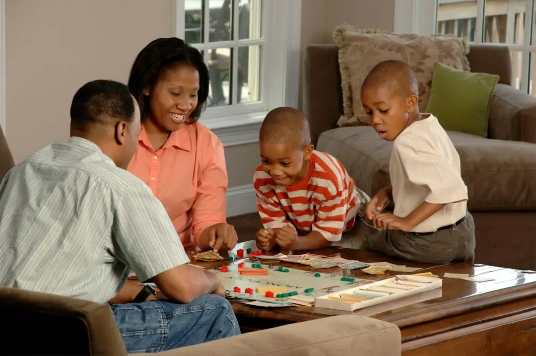A family spending time together at home, talking openly about HIV and hepatitis